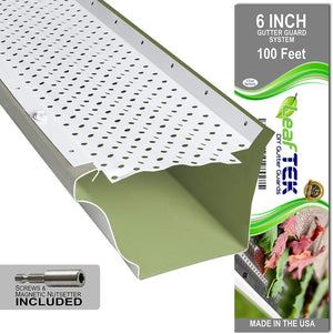 6 inch, 100 ft, white, DIY gutter guard, made in the USA